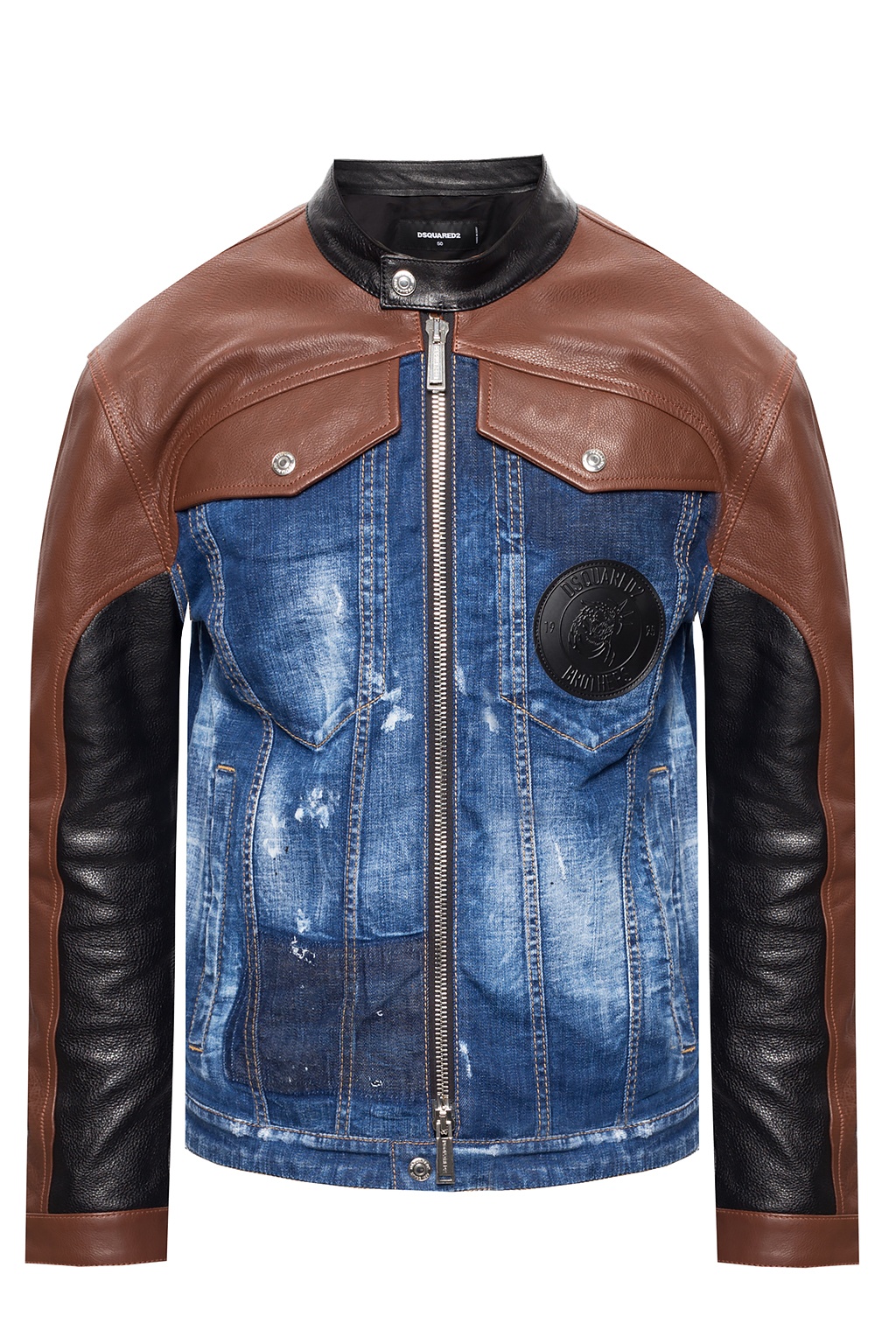 Raw - trimmed denim jacket Dsquared2 - SchaferandweinerShops Spain